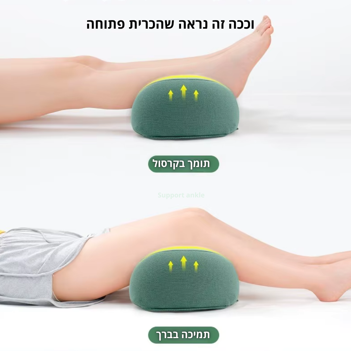 כרית תמיכה אורתופדית 2 ב-1