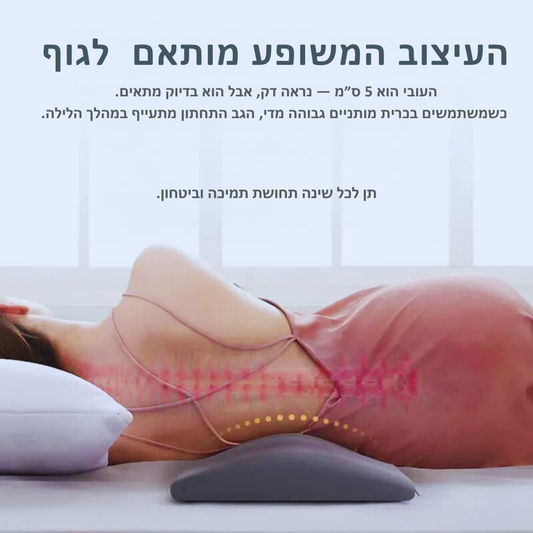 כרית תמיכה למותניים - waistCare!